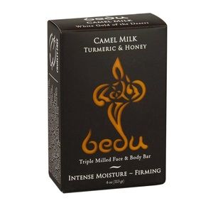 (Pack of 2) BEDU Face And Body Bar Turmeric & Honey Camel Milk Triple Milled 4oz